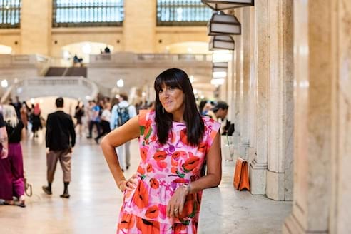 Lisa Johnson in Grand Central Station New York